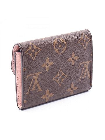 Louis Vuitton Louis Vuitton Portemonnaie Rosalie Wallet/Coin Purse, Leather, Monogram Pattern, Women's, Brown/Pink, M62361 (view 2)