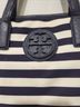 Tory Burch Stripes White Blue Leather Tote One size - photo 4