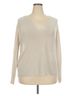 MNG Solid Ivory Gold Pullover Sweater Size 3X - photo 1