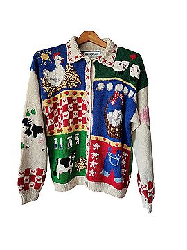 The Eagle's Eye Chunky Knit Farm Cardigan (view 1)