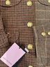 Avec Les Filles Plaid Brown Ivory Jacket Size S - photo 6