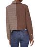 Avec Les Filles Plaid Brown Ivory Jacket Size S - photo 3