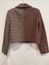 Avec Les Filles Plaid Brown Ivory Jacket Size S - photo 10