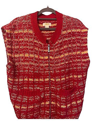 Maeve Tweed Zipper Vest Cardigan (view 1)