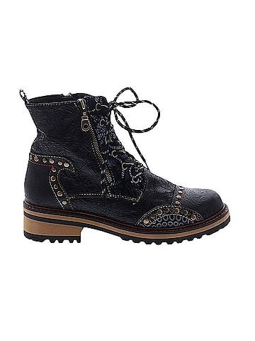 L'Artiste Rugup Hand Painted Booties Ankle Boots (view 1)