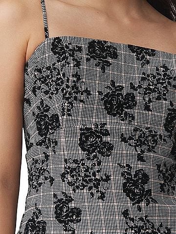 Maeve Slim Patterned Midi Dress Casual Dress (view 2)