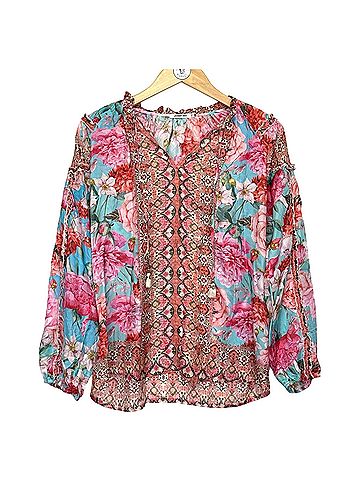 Johnny Was Rose Narcisa Long Sleeve Blouse (view 1)