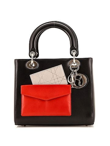 Christian Dior Pockets Lady Dior Bag Leather Medium (view 1)