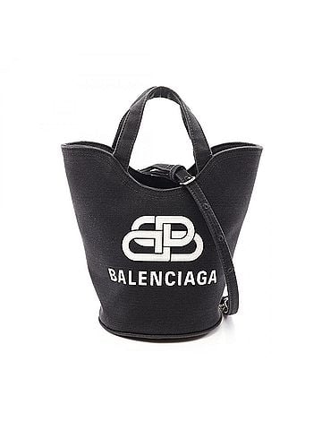 Balenciaga Balenciaga Wave XS 2-Way Handbag, Canvas, Women's, Black (view 1)