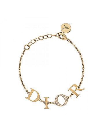 Christian Dior Christian Dior Dior Dio(r)evolution Bracelet Accessory GP (Gold Plated) Rhinestone Women's Gold Tone Clear (view 1)