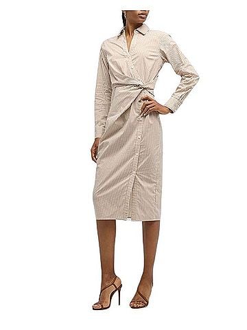 Veronica Beard Wright Cotton Shirt Casual Dress (view 1)