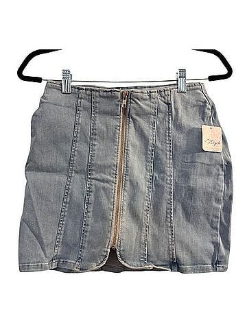 Free People Starwash Mini Skirt Denim Skirt (view 1)