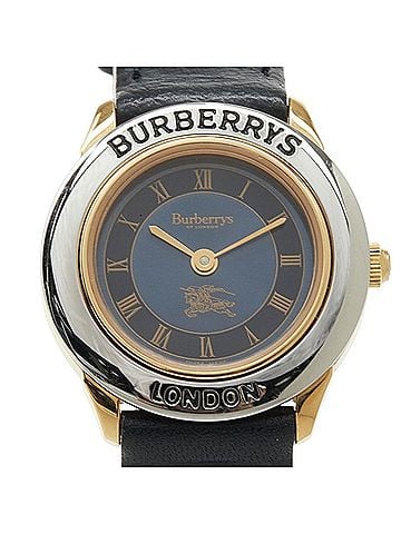 Burberry Burberry watch 4100 quartz navy dial stainless steel leather women's BURBERRY (view 1)