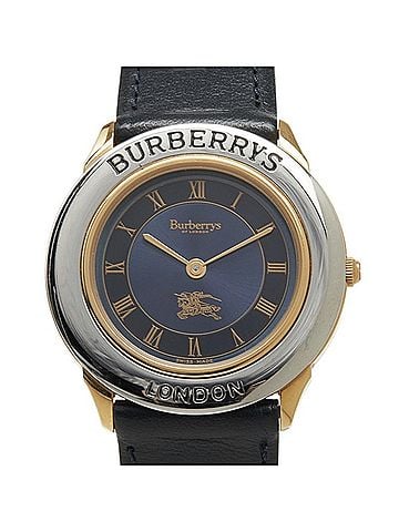 Burberry Burberry watch 4100 quartz navy dial stainless steel leather men's BURBERRY (view 1)