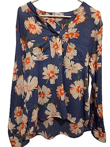 Carve Designs Dylan Gauze Long Sleeve Button-Down Shirt (view 1)