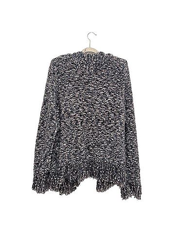 L'Agence Azure Fringe Cardigan (view 2)