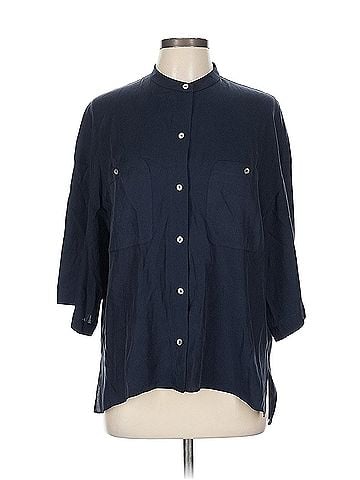 Vince. Vince. 3/4 Sleeve Silk Top (view 1)