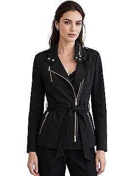 Michael Kors Asymmetrical Zip Trench Coat Trenchcoat (view 1)
