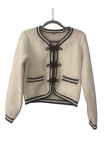 Elie Tahari Frog Closure Sweater Sweater Vest (view 2)