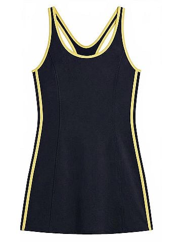 Splits 59 Ella Airweight Dress in Indigo/Yellow (view 1)