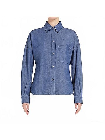 Weekend Max Mara Nettare Shirt in Navy (view 2)