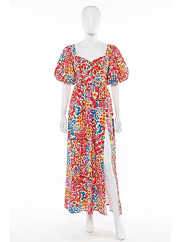 Buddy Love Jacqueline Midi Dress in Berry Blue (view 1)