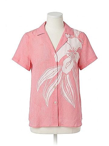Tommy Bahama Women's Hidden Grove Talulla Short Sleeve Shirt in Melon Berry (view 1)
