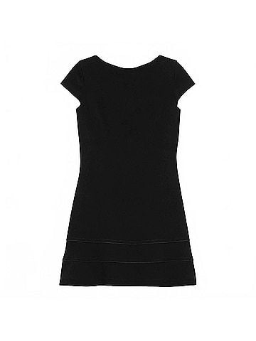 Theory Women's Tiered Seam Cap Sleeve Dress in Black (view 1)