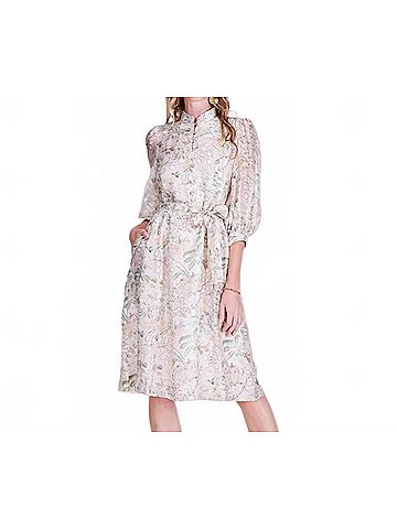 Jade The Vintage Meadow Midi Dress in Botanical Print (view 2)