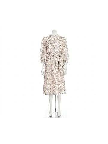 Jade The Vintage Meadow Midi Dress in Botanical Print (view 1)