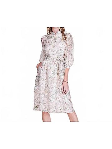 Jade The Vintage Meadow Midi Dress in Botanical Print (view 2)