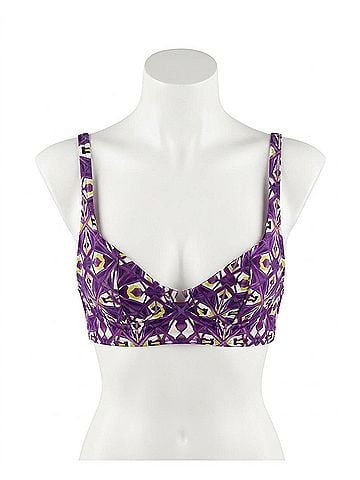 Silvia Tcherassi Women's Trancoso Bikini Top in Purple Kaleidoscope (view 1)