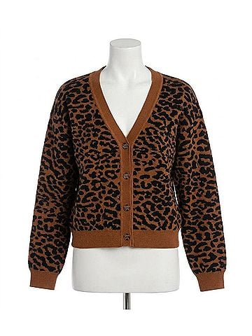 Velvet Heart Sharyl Animal Print Cardigan in Maple Cheetah (view 1)