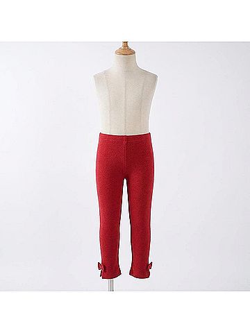 Vignette Girl's Olive Leggings 2 Mo in Burgundy (view 2)