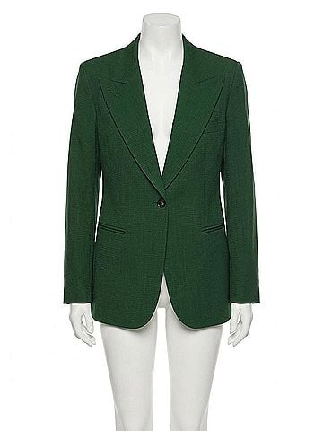 Smythe 90's Oversized Blazer in Jade (view 1)