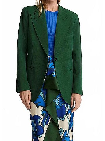 Smythe 90's Oversized Blazer in Jade (view 2)