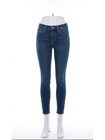 Flying Monkey Mid Rise Raw Hem in Dark Wash (view 1)