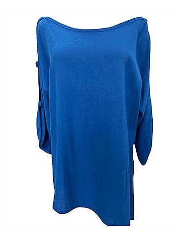 Oh My Gauze! Women's Magy Top in Azul (view 2)
