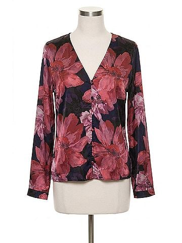 Hutch Reya Long Sleeve Top in Navy Vintage Upholstery Floral (view 1)