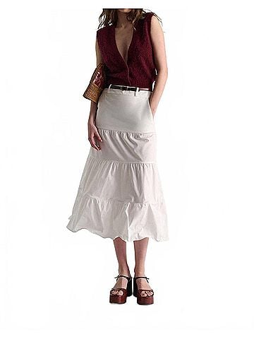 Dorothee Schumacher Pure Power Skirt in White (view 2)