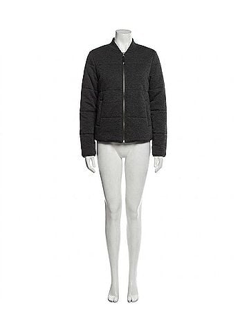 Thread & Supply Brenna Long Sleeve Jacket in Heather Black (view 1)