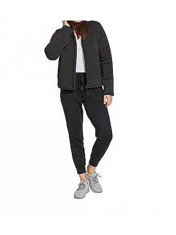 Thread & Supply Brenna Long Sleeve Jacket in Heather Black (view 2)