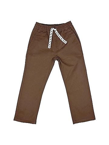 Tiny Whales Kids Rad Times Chino Pants 10 Mo in Chocolate (view 1)