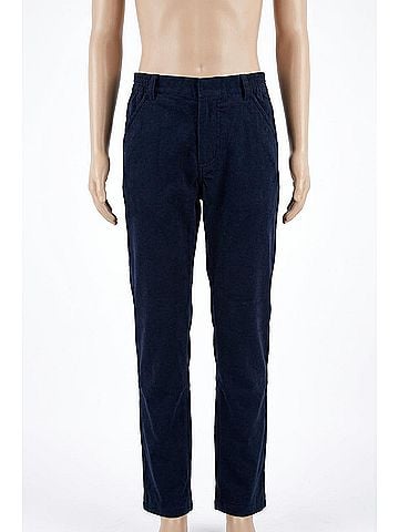 Florence Eiseman Kid's Fake Fly Corduroy Pant 4 Mo in Navy Blue (view 2)