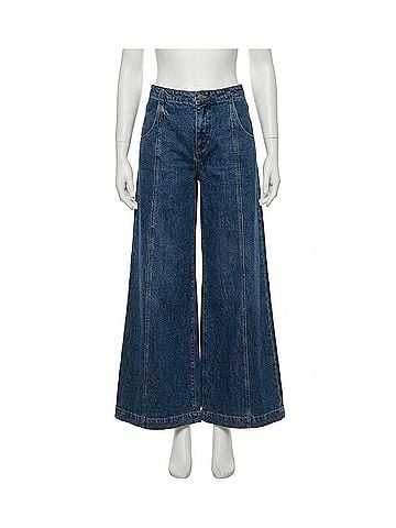 TWP Dancing In The Dark Ultra Wide-Leg Jeans in Blue (view 1)
