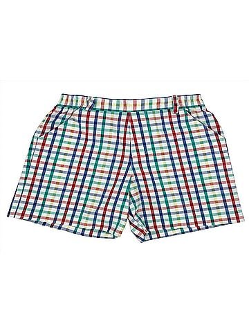 Florence Eiseman Kid's Seersucker Check Short in Blue (view 1)