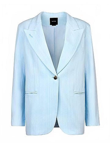 Smythe 90's Oversized Blazer in Powder Blue (view 1)