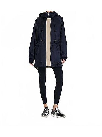 Weekend Max Mara Alcamo Quilted Coat in Navy (view 2)
