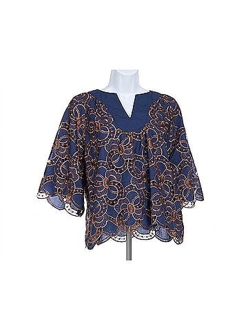 Jade Midnight Empress Blouse in Navy Blue (view 1)