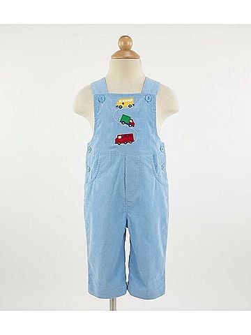 Florence Eiseman Kid's Around The Neighborhood Corduroy Longall in Blue (view 2)